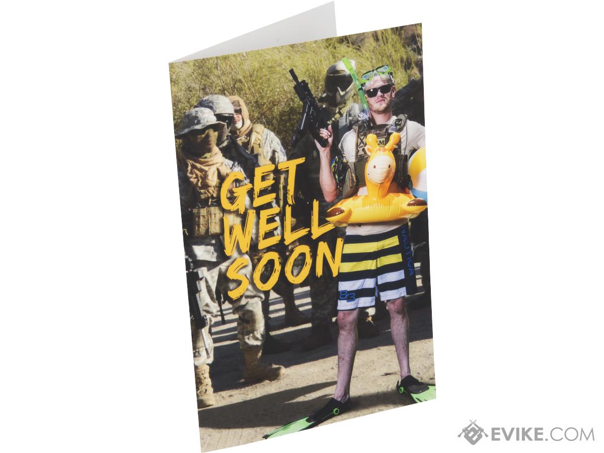 Evike.com Get Well Soon Greeting Card - Poolside Matt