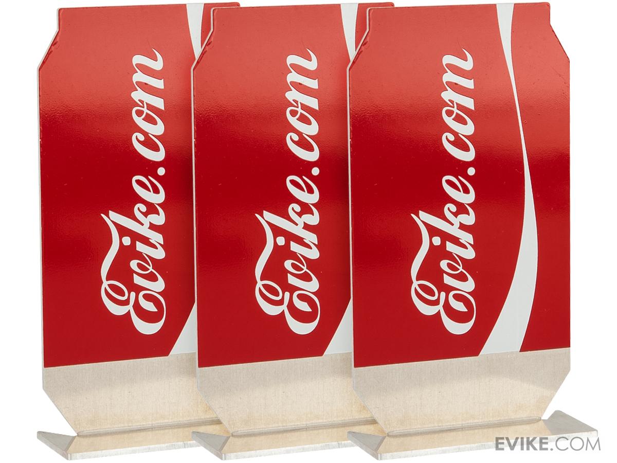 Evike.com ePopper Practical Shooting Popper Targets (Package: Evike Cola x3 / Red)