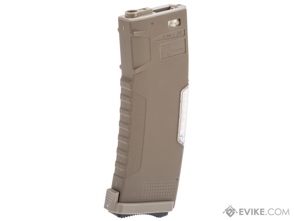 Evike.com BAMF GEN2 Polymer 450rd Hi-Cap Flash Magazine for M4 Series Airsoft AEG Rifles (Model: Tan / Single Mag)