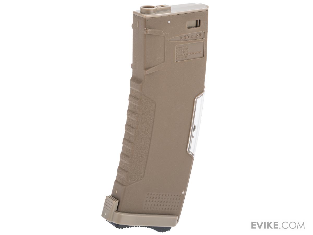 Evike.com BAMF GEN2 Polymer 190rd Mid-Cap Magazine for M4 / M16 Series Airsoft AEG Rifles (Model: Tan / Single Mag)