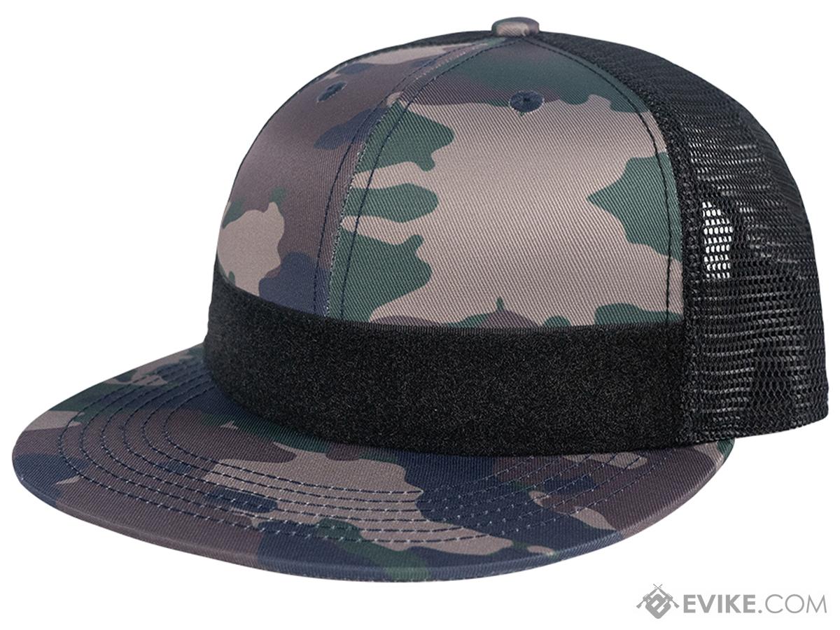 Evike.com Helium Armour Tactical Flat Brimmed Cap (Color: Green Camo)