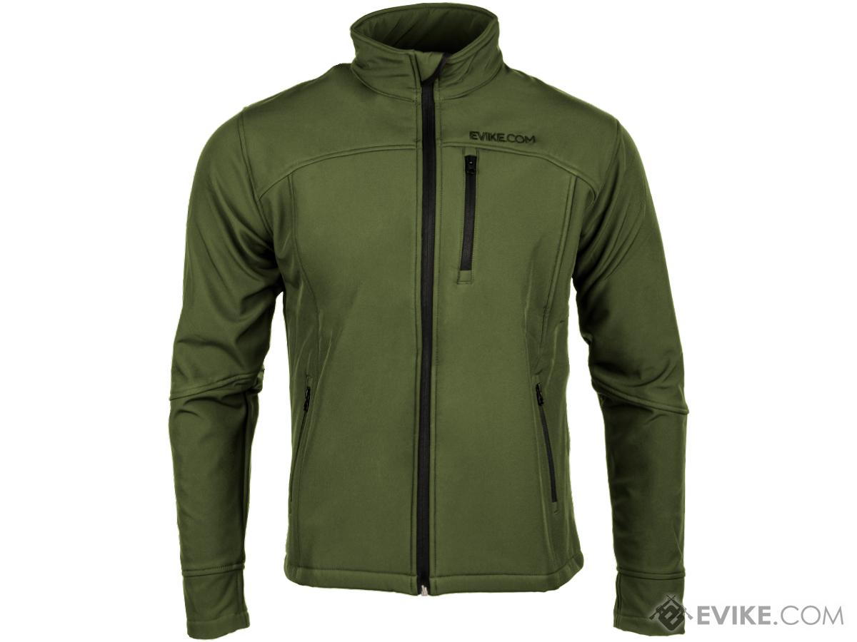 Evike Spectre Water-Resistant Softshell Jacket (Color: OD Green / Small)