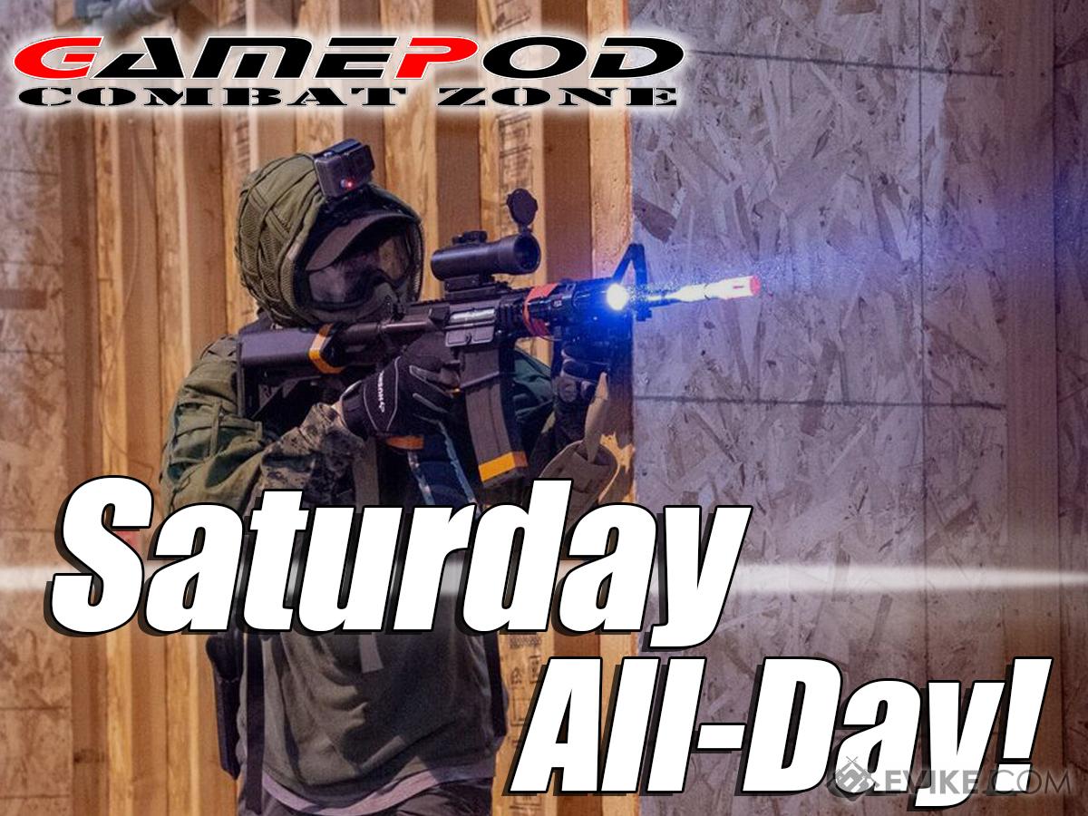 Gamepod Combat Zone Field Admission Pass (Ticket: Saturday All-Day)