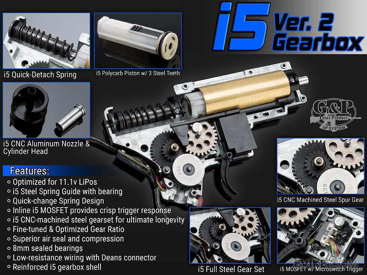 G&P Rapid Fire II Airsoft AEG Rifle w/ QD Barrel Extension w