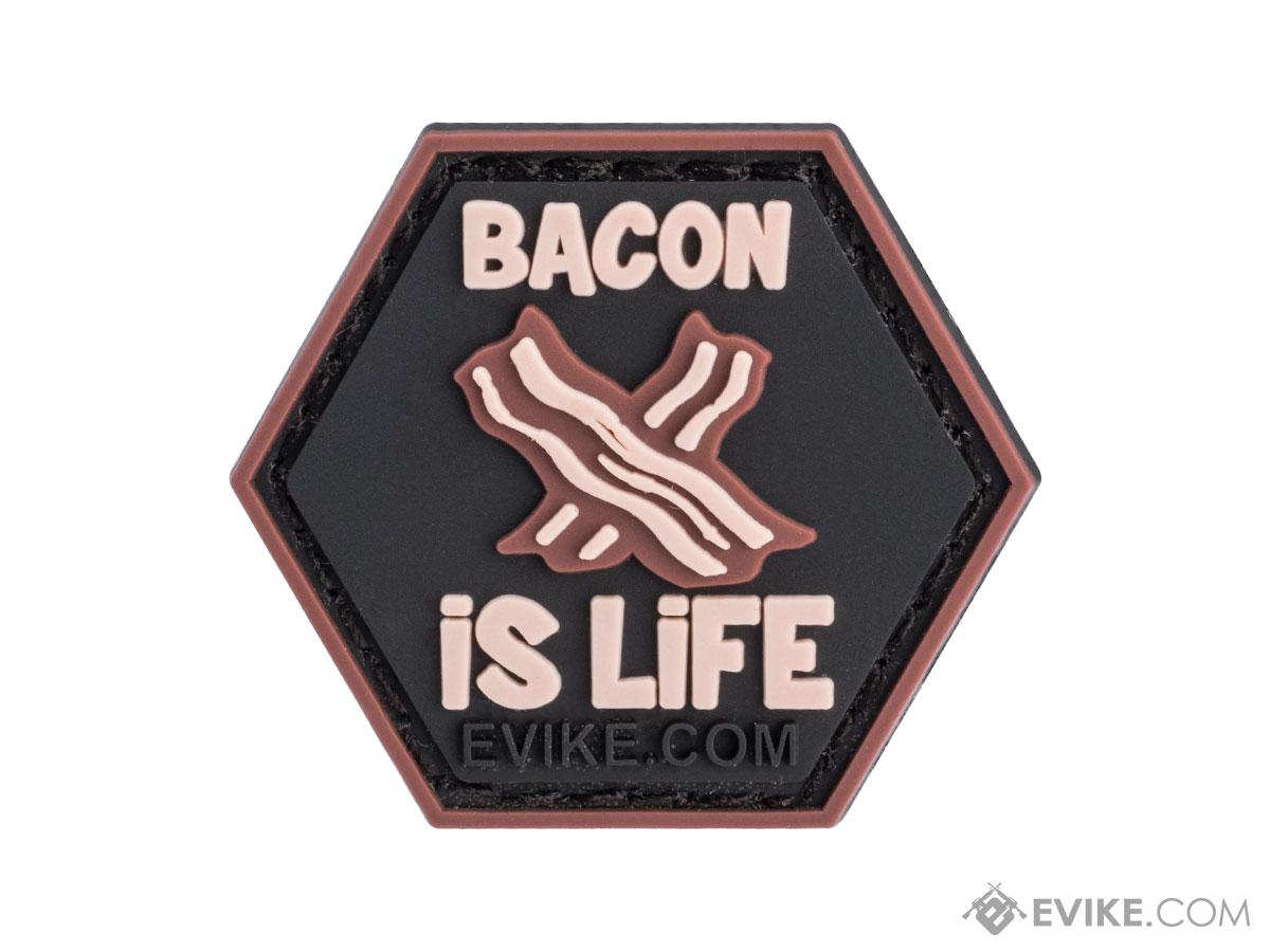 Operator Profile PVC Hex Patch Catchphrase Series 7 (Model: Bacon Is Life)