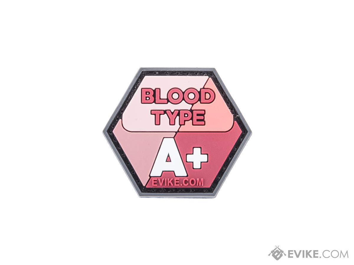 Operator Profile PVC Hex Patch  Blood Type Series (Color: Pink / A Positive)