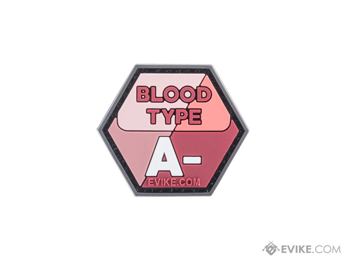Operator Profile PVC Hex Patch  Blood Type Series (Color: Pink / A Negative)