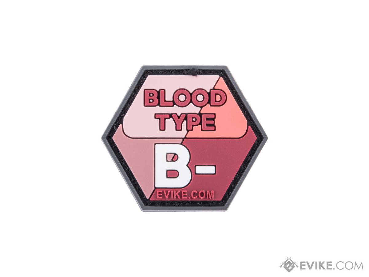 Operator Profile PVC Hex Patch  Blood Type Series (Color: Pink / B Negative)
