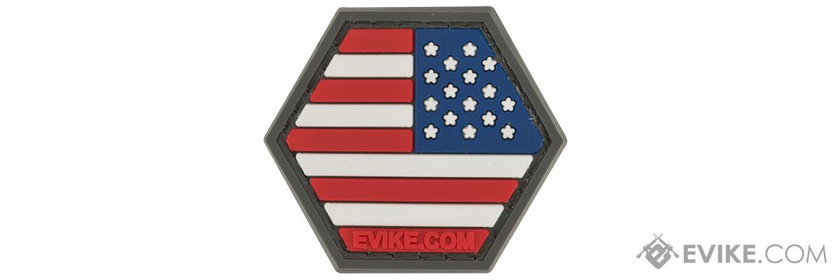 Operator Profile PVC Hex Patch American Flag Series (Color: Full Color / Reverse)