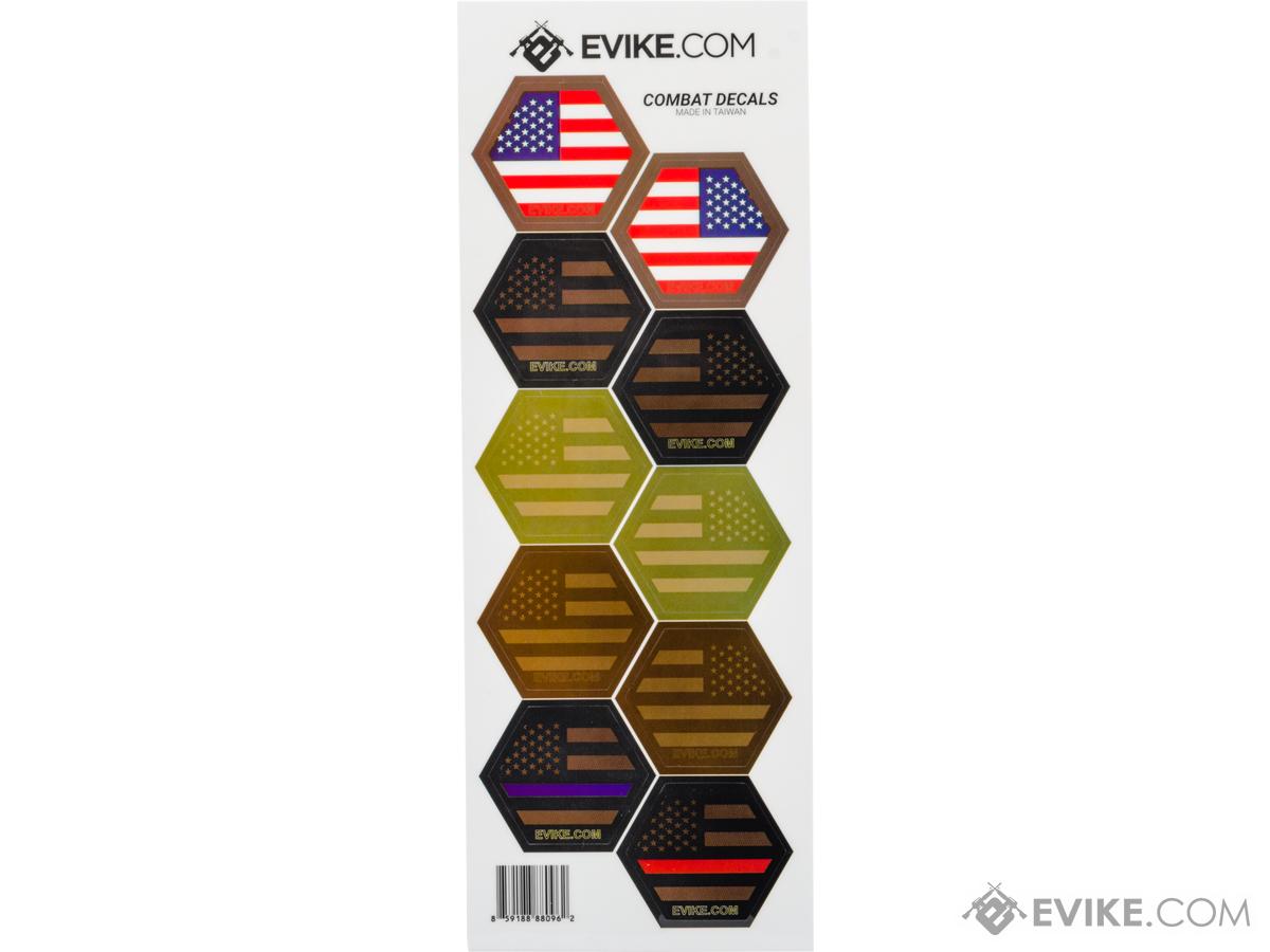 Evike.com Operator Profile Vinyl Hex Decals (Style: Patriots)