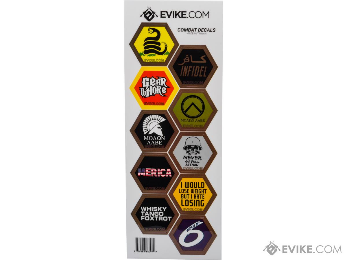 Evike.com Operator Profile Vinyl Hex Decals (Style: PEW-Perators)