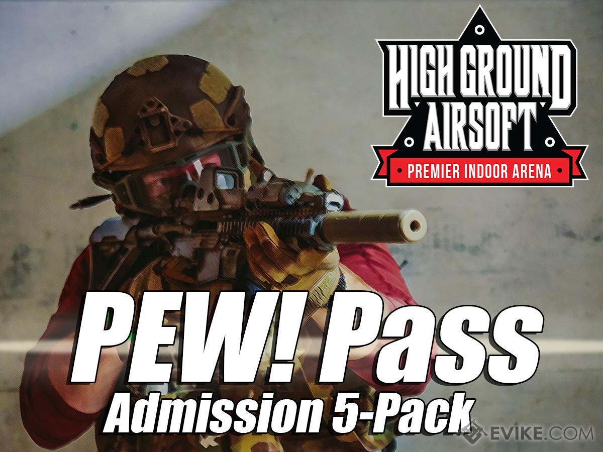High Ground Airsoft PEW! Pass (Type: Regular Admission 5 Entries)