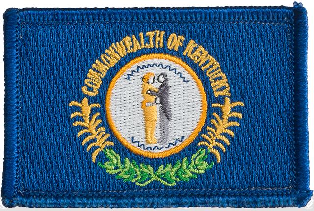 Evike.com Tactical Embroidered U.S. State Flag Patch (State: Kentucky The Bluegrass State)