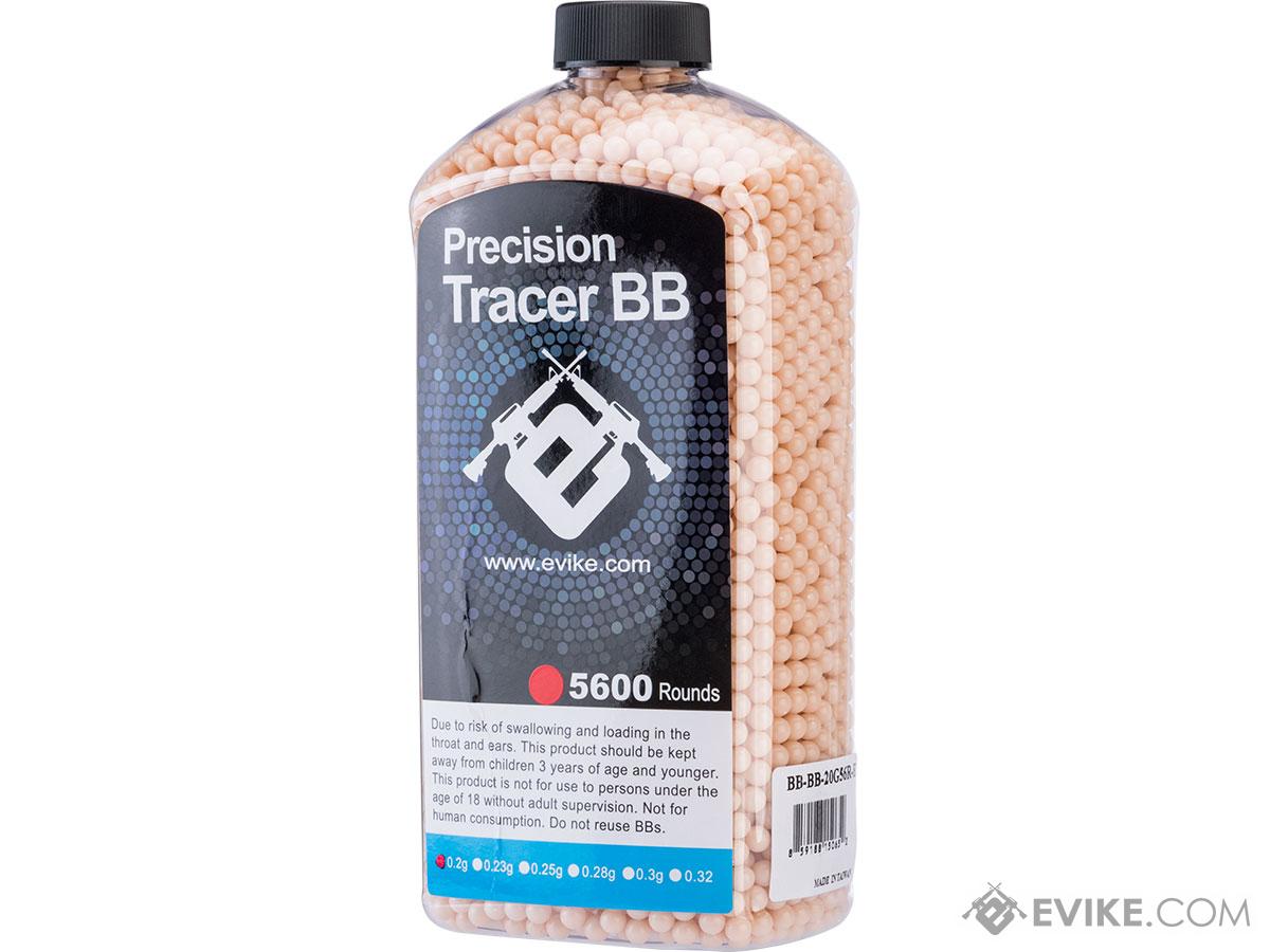 Evike.com Match Grade 6mm Airsoft Tracer BBs (Weight: Red Tracer / .20g / 5600 Rounds)