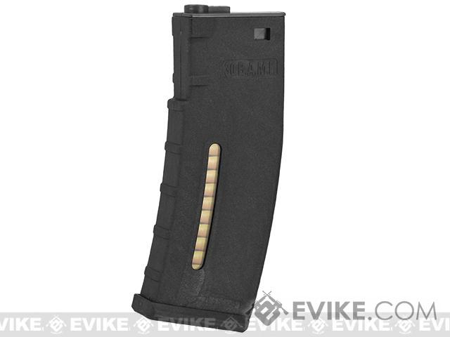 Evike.com BAMF 30rd Polymer MilSim Magazine for M4 / M16 Series Airsoft AEG Rifles (Color: Black / Pack of 5)