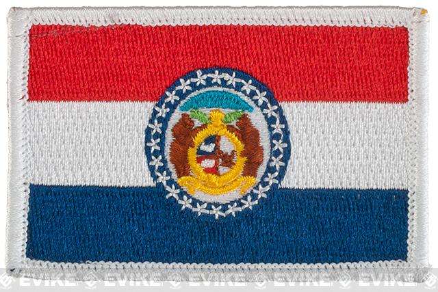 Evike.com Tactical Embroidered U.S. State Flag Patch (State: Missouri The Show Me State)