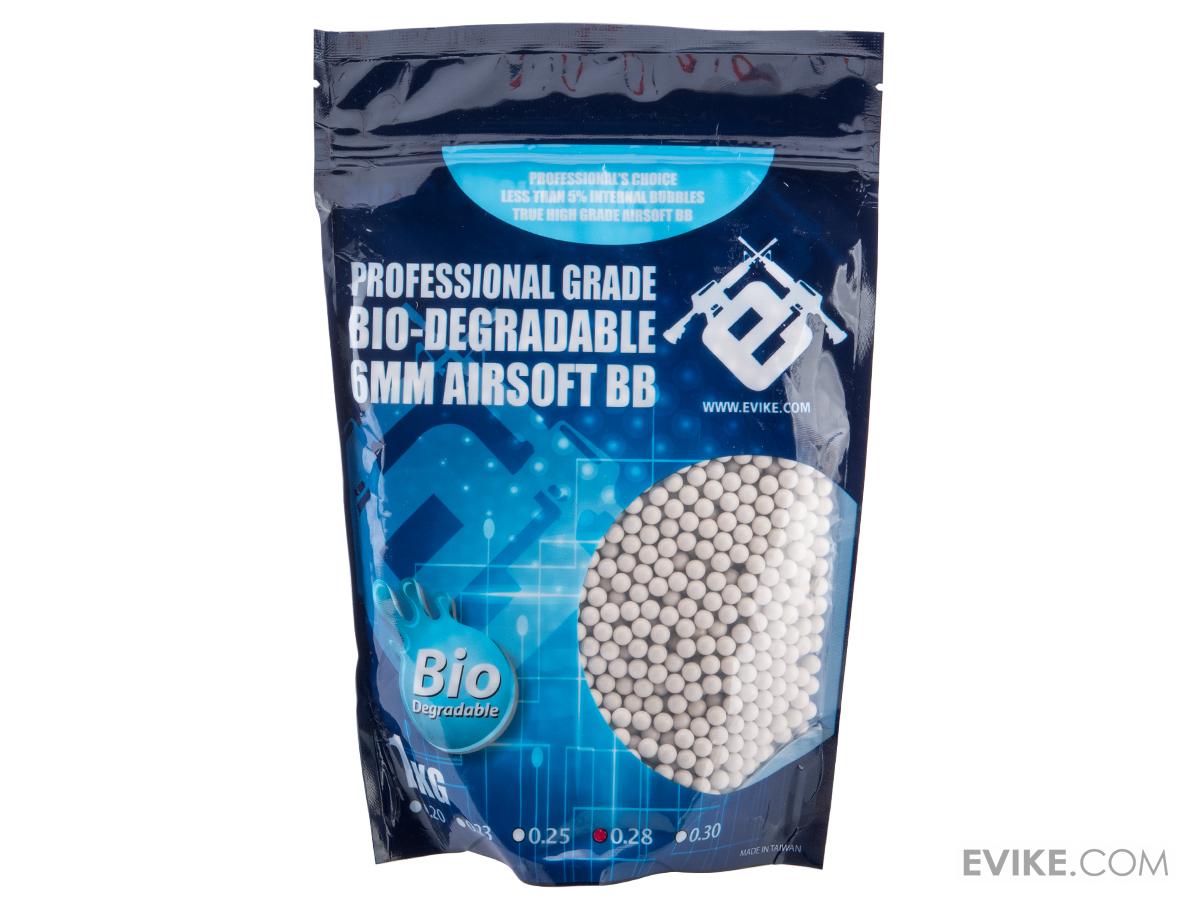 Evike Match Grade Biodegradable 6mm Airsoft BBs (Weight: .23g / 4300 Rounds / White)