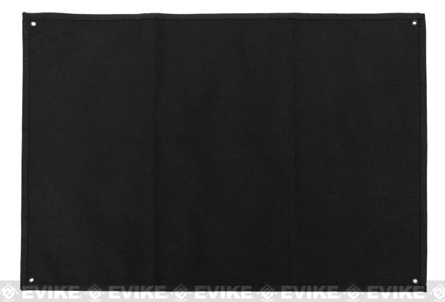 Hook & Loop Patch Wall / Patch Holder (Color: Black / Small),  Tactical Gear/Apparel, Patches