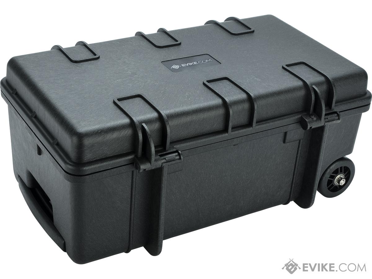 Carry-On Equipment Rolling Case w/ Customizable Grid Foam (Color:  Black)