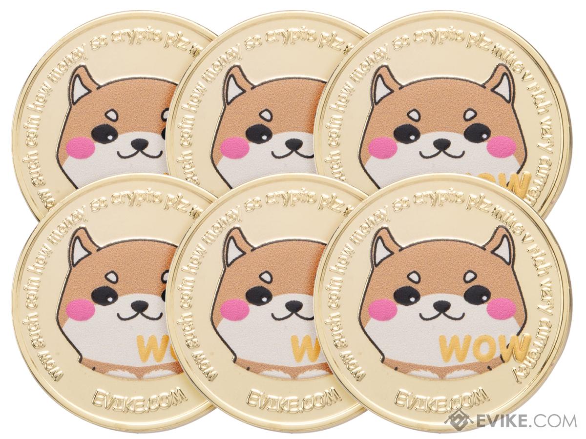 Evike.com Dogecoin Collectible Token (Quantity: Pack of 6)