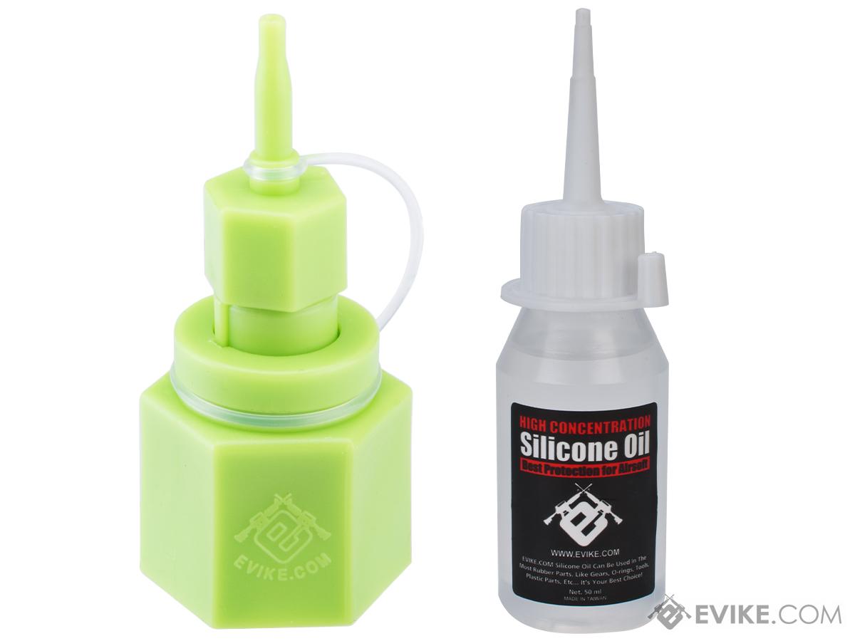 Airsoft Evike.com Polymer Propane Adaptor w/ Integrated Silicone Port for Airsoft Gas Magazines (Package: Adapter + Silicon Oil)