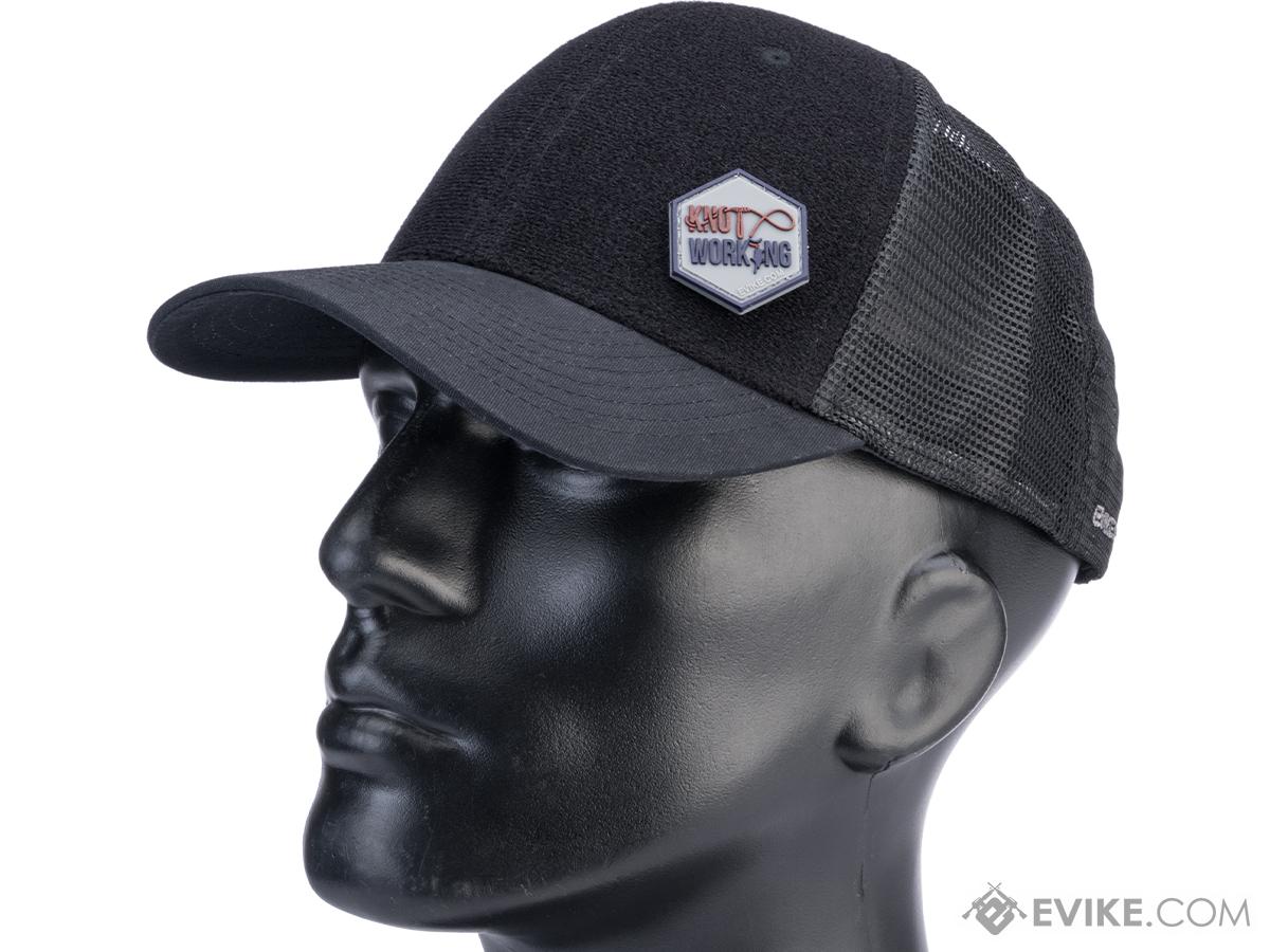 Evike.com Patch Panel Mesh Adjustable Tactical Ball Cap (Color: Black / Knot Working Patch Package)
