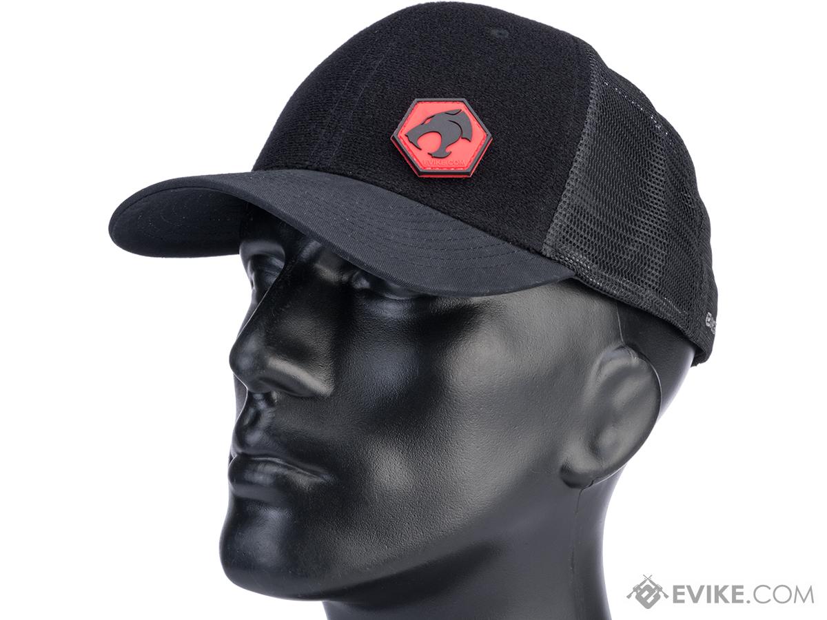 Evike.com Patch Panel Mesh Adjustable Tactical Ball Cap (Color: Black / Thunder Cats Patch Package)