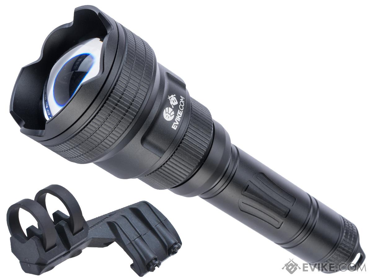 Evike.com Exclusive Brinyte T18 Artemis Switch Zoomable Handheld Flashlight (Color: Black w/ Magpul Offset Mount-Left Hand)