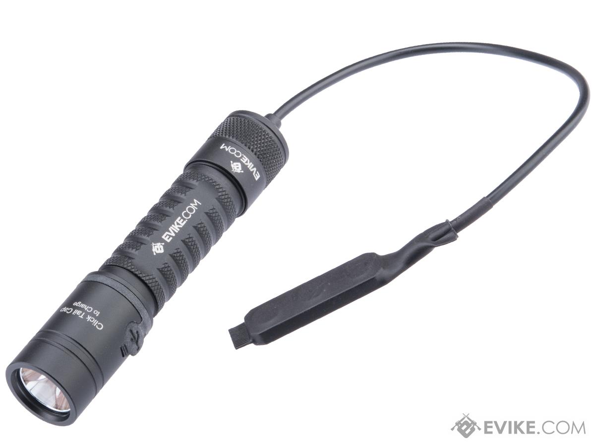 Evike.com Exclusive PowerTac E11-G2 1250 Lumen Rechargeable EDC Flashlight (Package: Light + Remote Pressure Switch)