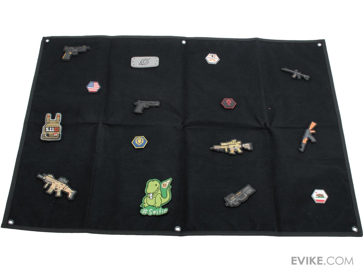 Evike.com Hook & Loop Patch Wall / Patch Holder (Color: Black / Medium)