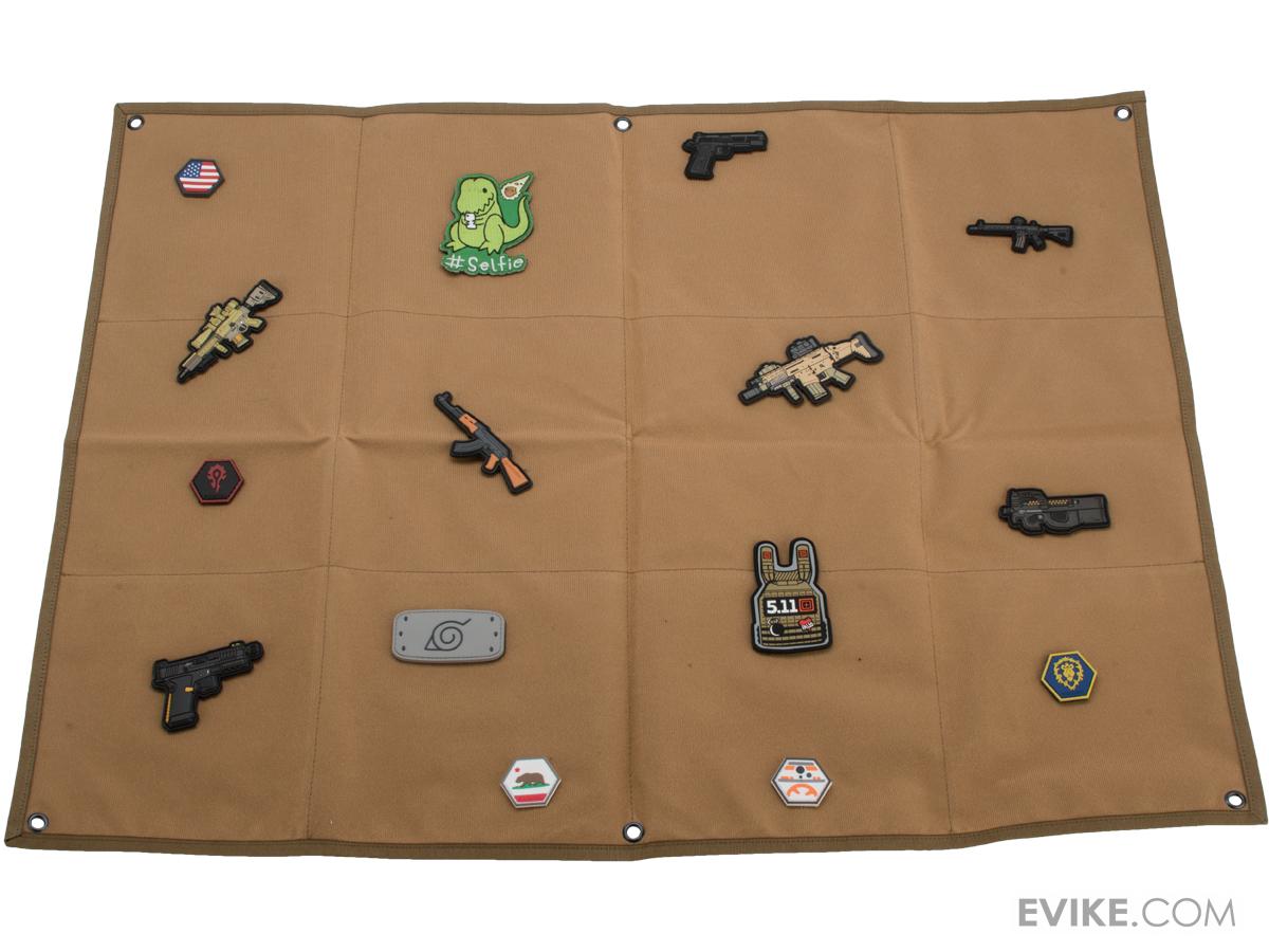 Evike.com Hook & Loop Patch Wall / Patch Holder (Color: Coyote Brown / Medium)