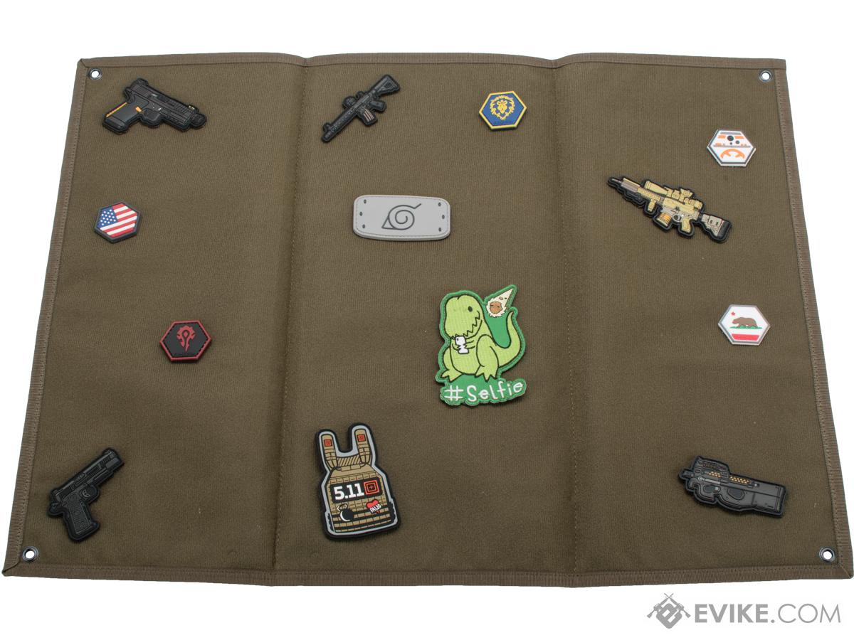 Evike.com Hook & Loop Patch Wall / Patch Holder (Color: Ranger Green / Small)