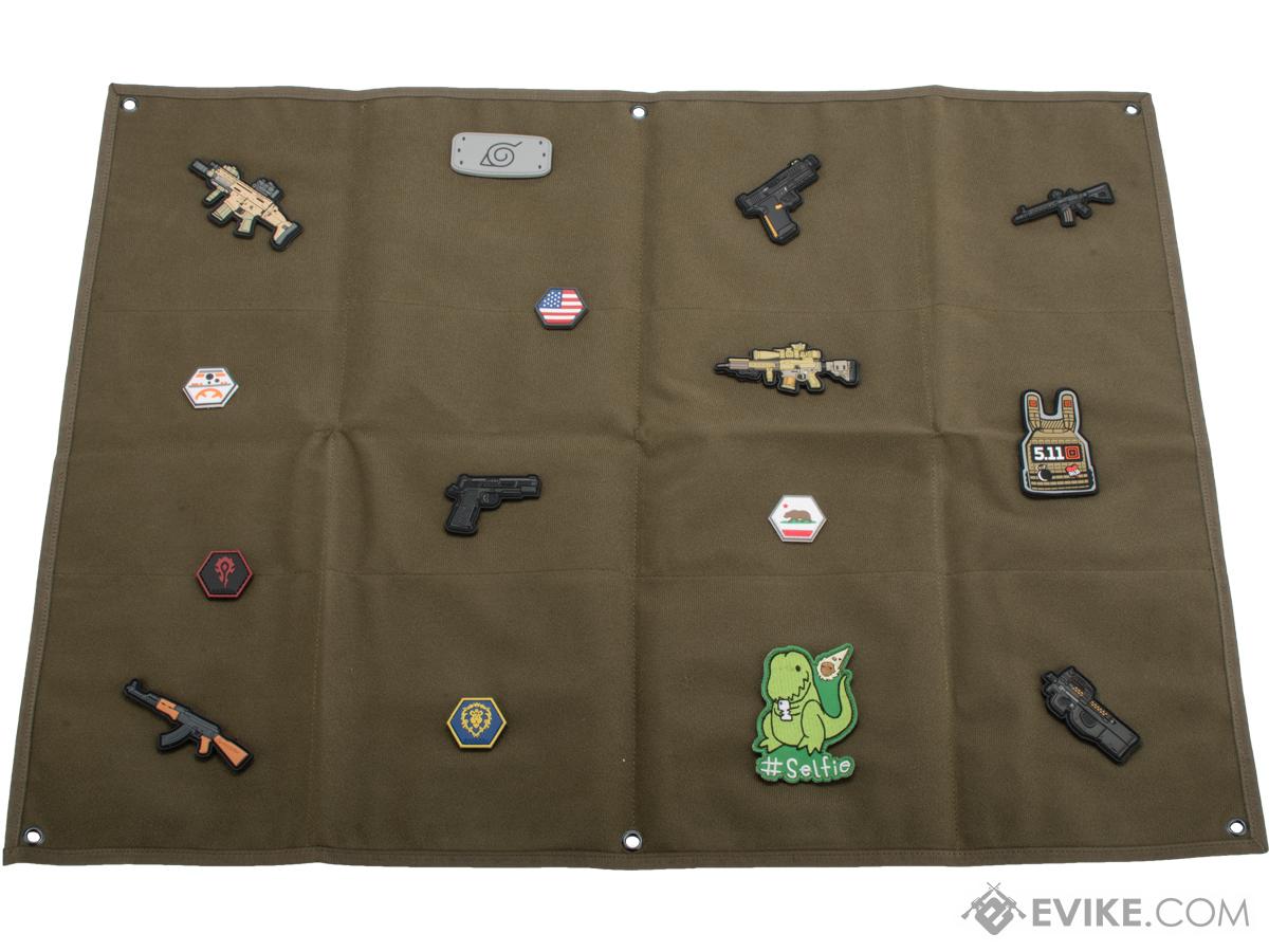 Hook & Loop Patch Wall / Patch Holder (Color: Coyote Brown /  Medium), Tactical Gear/Apparel, Patches