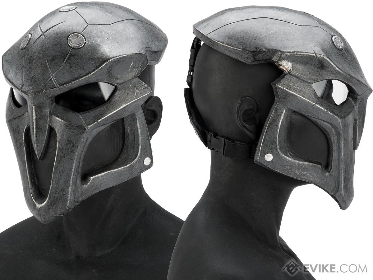 Evike.com R-Custom Fiberglass  Reaper Full Face Mask (Color: Black / Clear Lens)