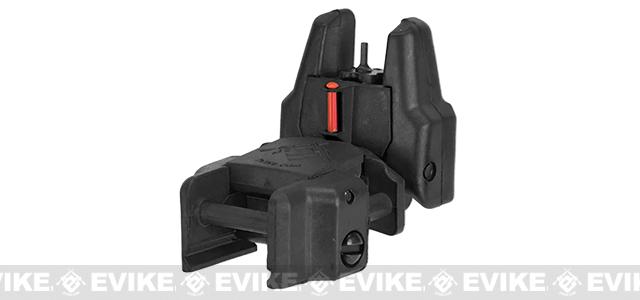 Dual-Profile Rhino Fiber Optic Flip-up Rifle / SMG Sight by Evike - Front Sight (Color: Black)