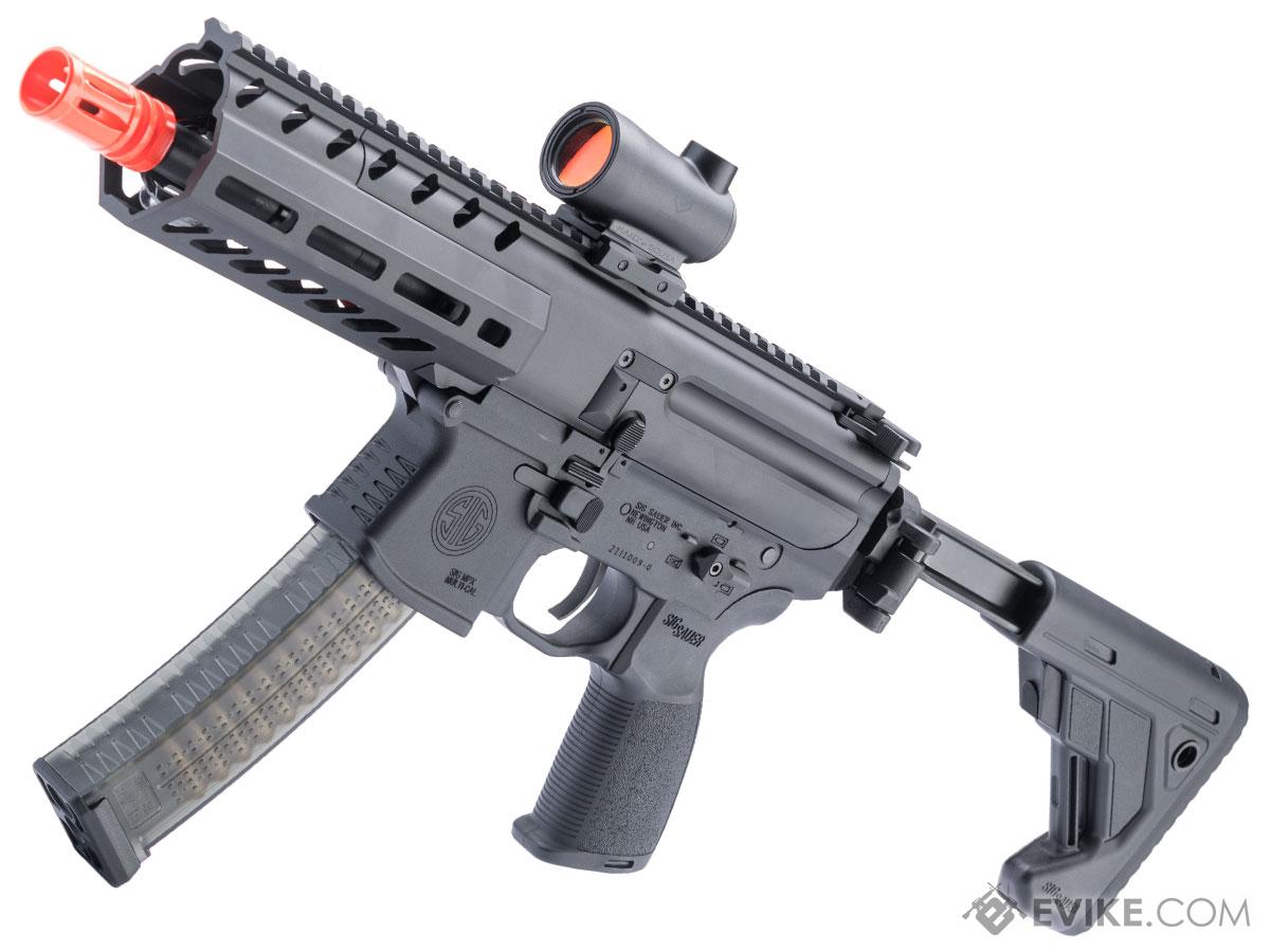  SIG SAUER SIG1 MPX Spring Operated Single-Shot Airsoft Rifle,  Molded Polymer Construction for Enhanced Durability