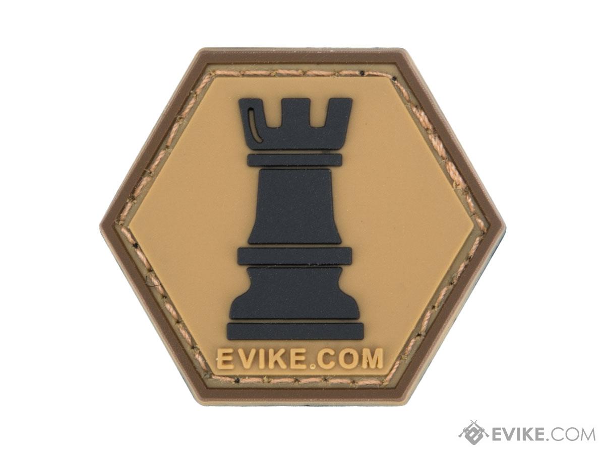 Operator Profile PVC Hex Patch Chess Series (Piece: Rook / Tan)
