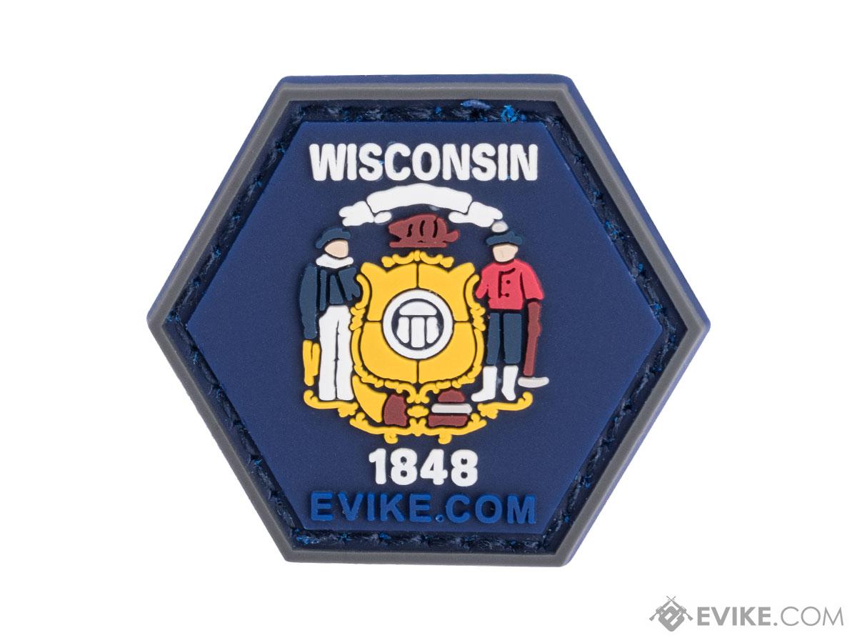 Operator Profile PVC Hex Patch State Flag Series (Model: Wisconsin)
