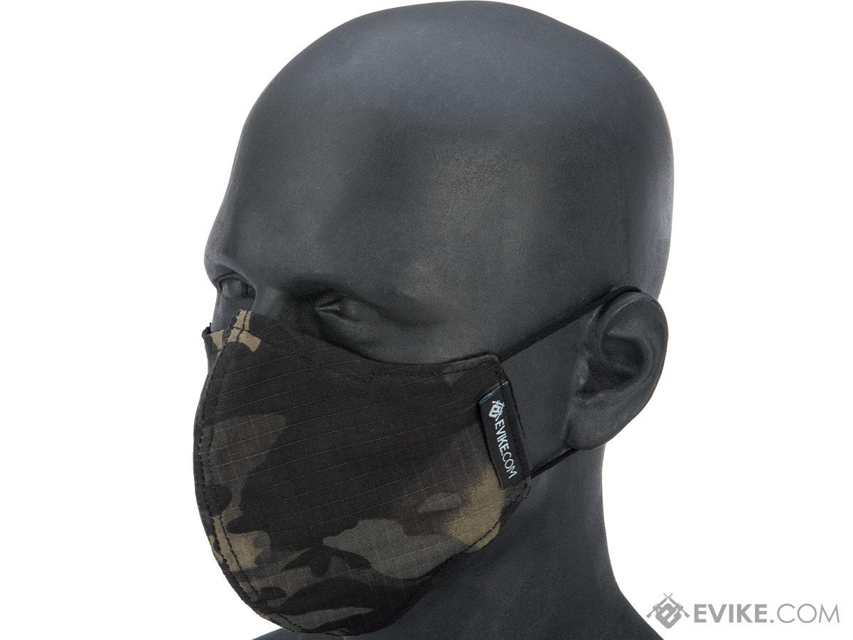 Evike.com NyCo Reusable Washable Face Mask (Color: Black Camo)