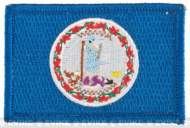 Evike.com Tactical Embroidered U.S. State Flag Patch (State: Virginia The Old Dominion State)