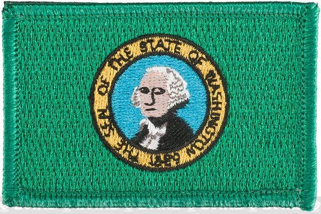 Evike.com Tactical Embroidered U.S. State Flag Patch (State: Washington The Evergreen State)