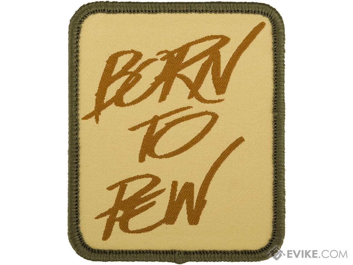 Evike.com Born to Pew Woven Morale Patch (Color: Camo)