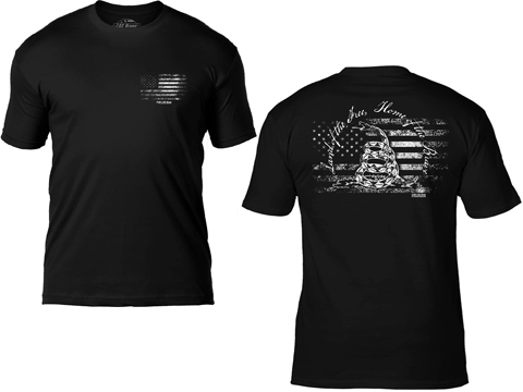 7.62 Design Land of the Free Premium Men's Patriotic T-Shirt (Size: Black / Medium)