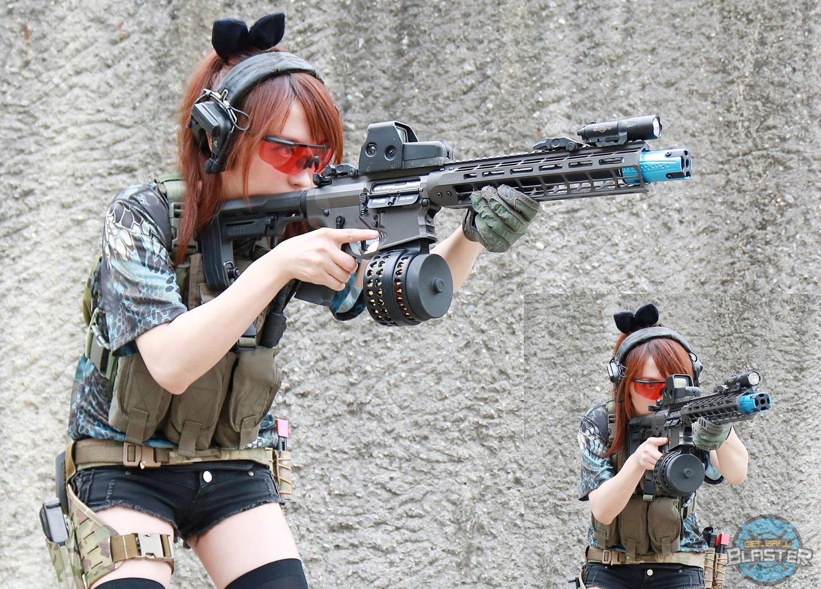 Gel Ball Blaster Semi Automatic Airsoft 7.5mm Water Gel Ball Rifle