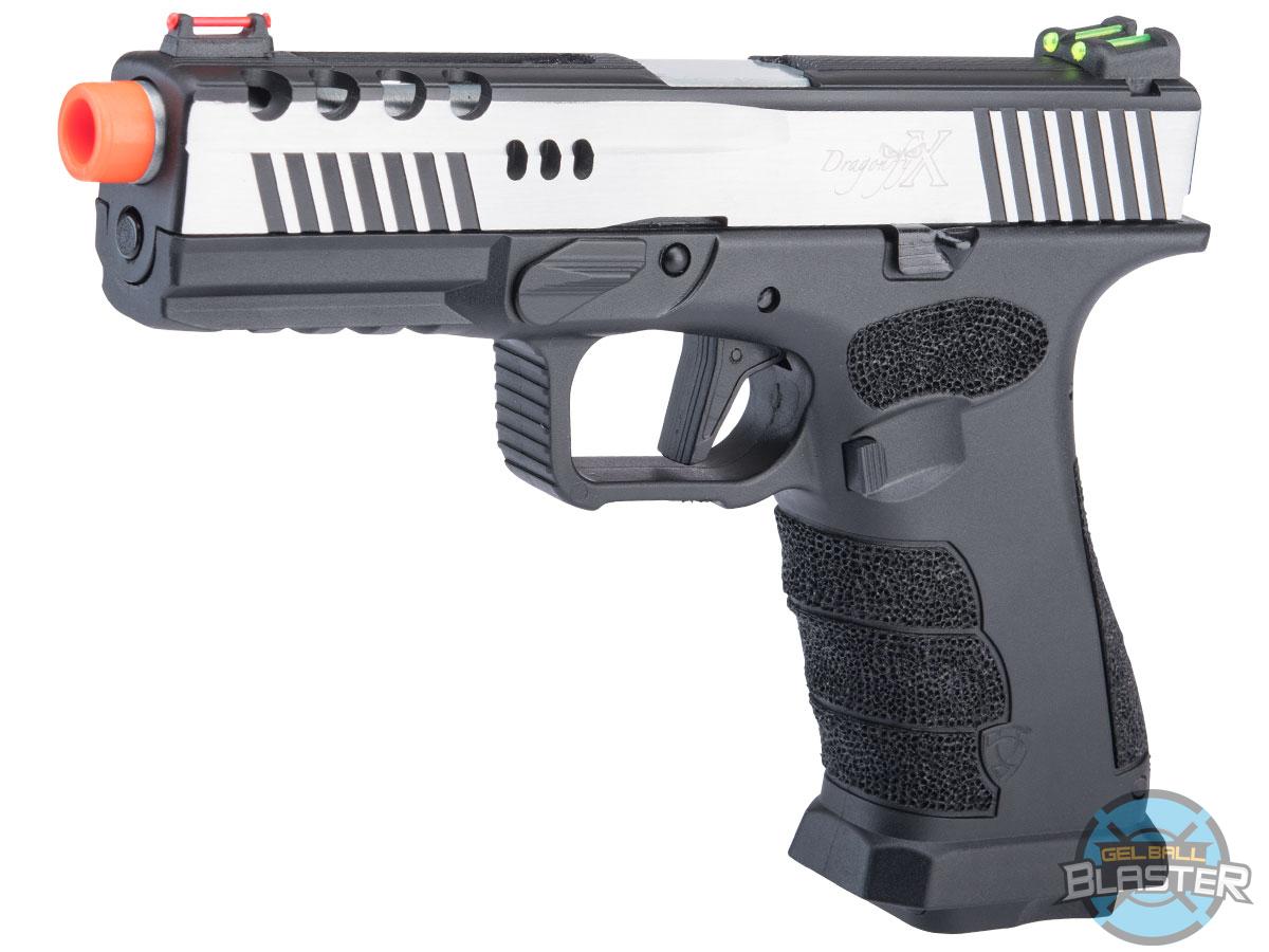 Gel Ball Blaster XTP Dragonfly X Two Tone CO2Powered 7.5mm Gel Ball Pistol, MORE, Gel Ball