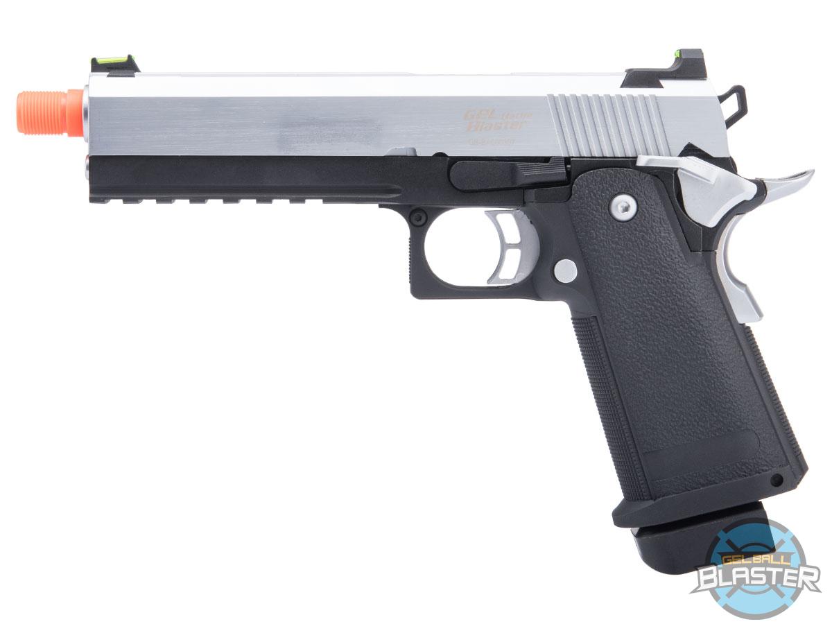 Gel Ball Blaster HiCapa Style GasPowered 7.5mm Gel Ball Pistol, MORE