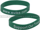 Official Licensed Evike.com Support Our Troops Custom Silicone Bracelet / Fishing Spool Line Holder