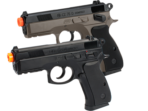 ASG Ceska Zbrojovka CZ75D Compact High Grade Full Size Airsoft Spring Pistol 