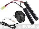 AEG Battery Starter Package w/ Basic Charger (Battery: 8.4v 1600mAh Small Butterfly Type)