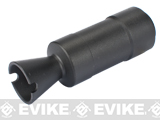 Matrix AK Beta / AK74U Type Steel Flashhider for all 24mm Negative Airsoft AEG Barrels (Color: Black)